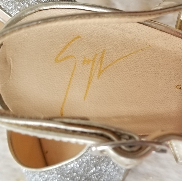 Giuseppe Zanotti Peep Toe Sparkle Pumps - Picture 15 of 15